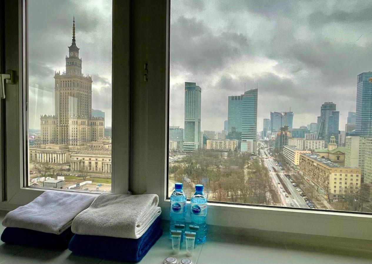 Super Apartament BLUE Ścisłe Centrum Dwie Linie Metra Netflix WiFi 300 Mbs Panorama Miasta Varşovia Exterior foto