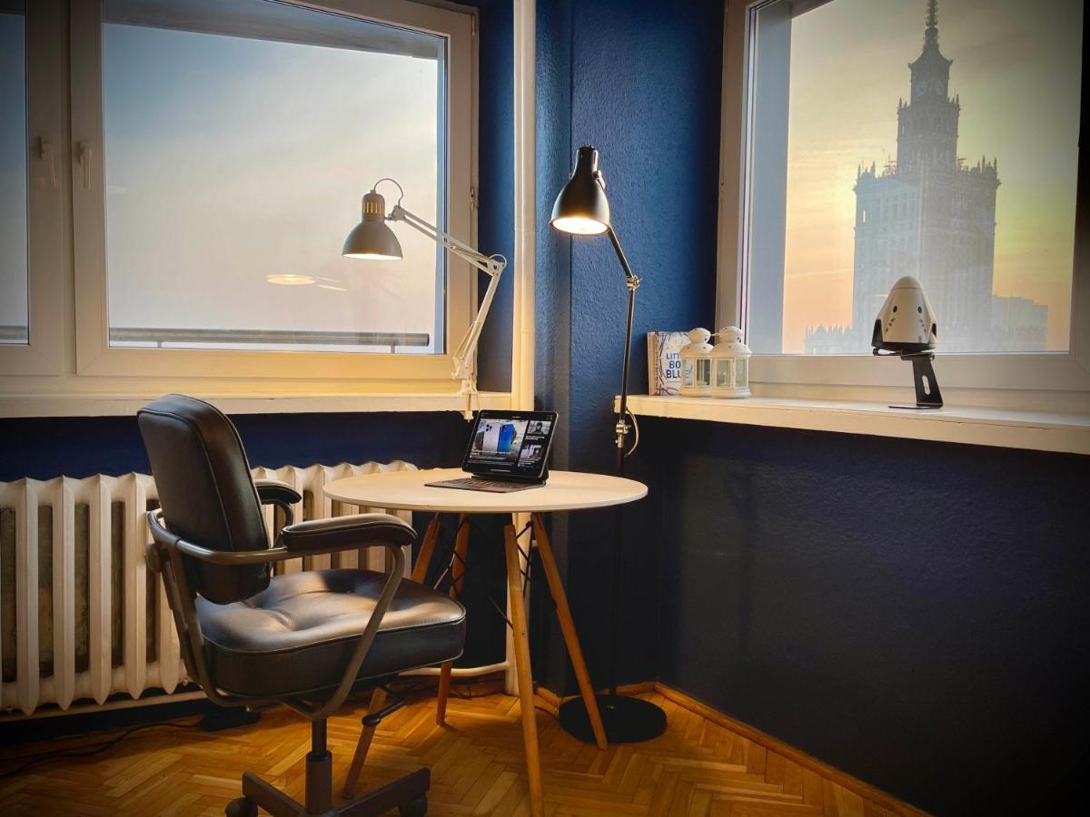 Super Apartament BLUE Ścisłe Centrum Dwie Linie Metra Netflix WiFi 300 Mbs Panorama Miasta Varşovia Exterior foto