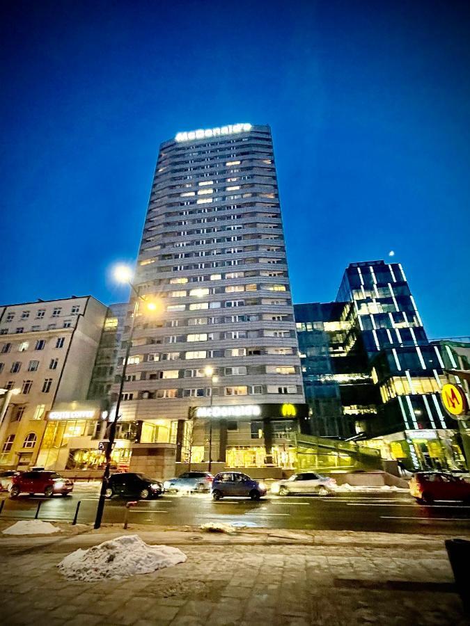 Super Apartament BLUE Ścisłe Centrum Dwie Linie Metra Netflix WiFi 300 Mbs Panorama Miasta Varşovia Exterior foto
