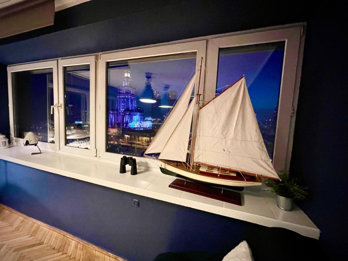 Super Apartament BLUE Ścisłe Centrum Dwie Linie Metra Netflix WiFi 300 Mbs Panorama Miasta Varşovia Exterior foto