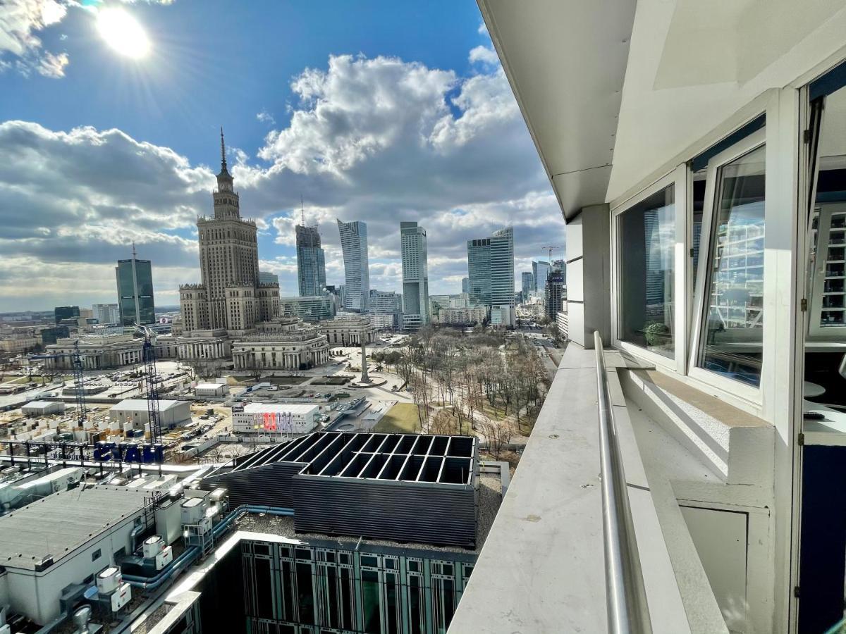 Super Apartament BLUE Ścisłe Centrum Dwie Linie Metra Netflix WiFi 300 Mbs Panorama Miasta Varşovia Exterior foto