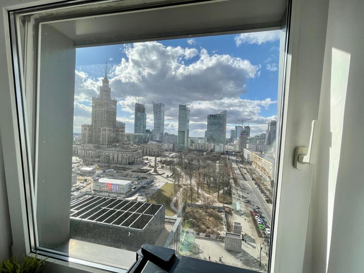 Super Apartament BLUE Ścisłe Centrum Dwie Linie Metra Netflix WiFi 300 Mbs Panorama Miasta Varşovia Exterior foto